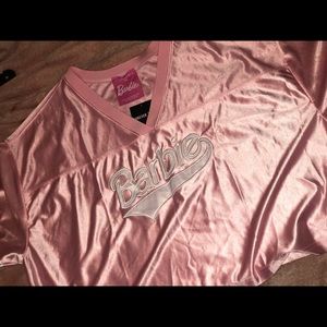 Barbie Jersey pink crop top